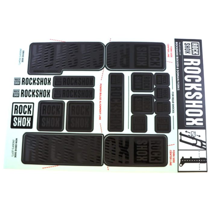 ROCK SHOX Fork Decal Kit, Boxxer/DomainDualCrownMY18 stealth main product photo