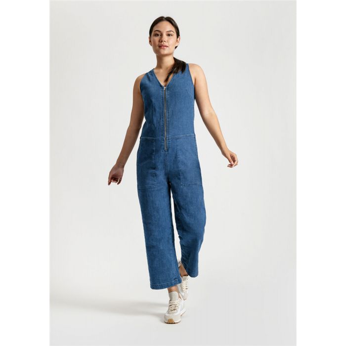 DU/ER Performance Denim Jumpsuit - Light Stone - Femmes main product photo