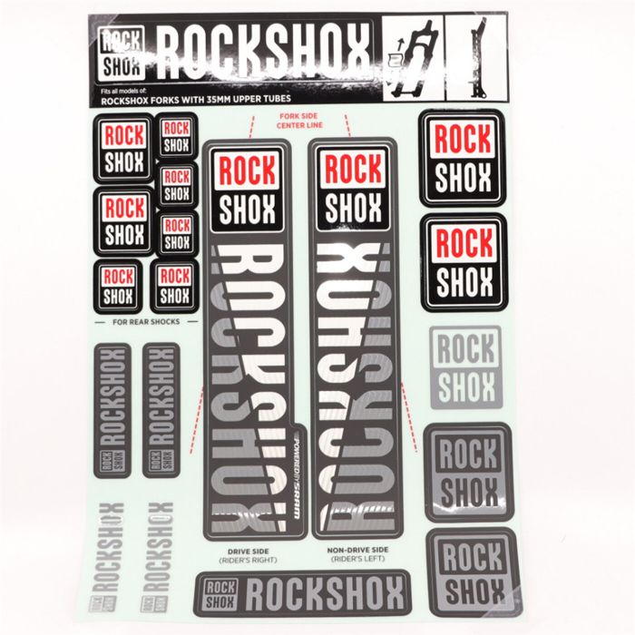 ROCK SHOX Fork Decal Kit, 35mm Forks MY18 white main product photo